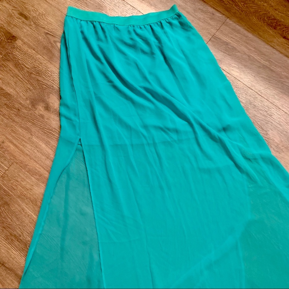 H&M xx Long Chiffon Maxi Skirt
